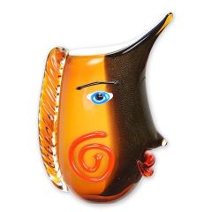 Abstracte Glazen Vaas - Hoogte 32,8 cm
