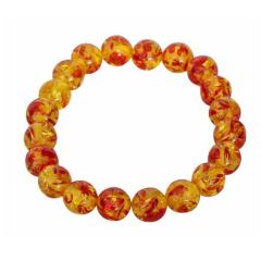 Barnsteen kogelarmband met kogels van 8 mm afkomstig uit Litouwen
