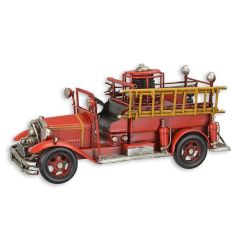 Blikken model van een brandweerwagen - Lengte 36,2 cm