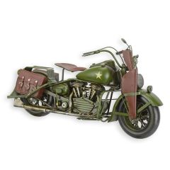Blikken model van een Militaire Motor - Lengte 34.4 cm