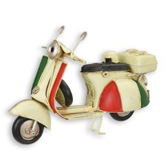Blikken model van een scooter - Lengte 17,3 cm