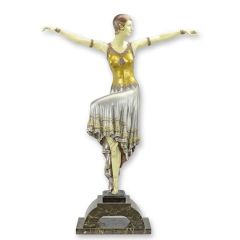 Bonzen beeld van een Danseres - Hoogte 69.3 cm