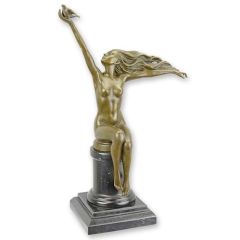 Bronzen beeld - De Postduif