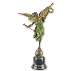 Bronzen beeld van de Gevleugelde Overwinning - Hoogte 40,7 cm