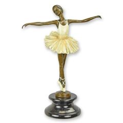 Bronzen beeld van een Ballerina - Hoogte 28,7 cm