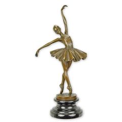 Bronzen beeld van een Ballerina - Hoogte 33,7 cm