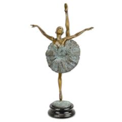 Bronzen beeld van een Ballerina - Hoogte 48.7 cm