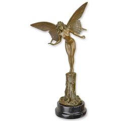 Bronzen beeld van een Fee - Hoogte 49,4 cm