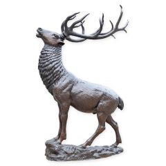 Bronzen beeld van een Hert - Hoogte 248 cm