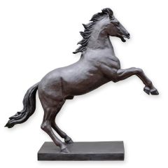 Bronzen beeld van een Steigerend Paard - Lengte 220 cm