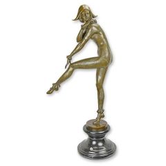 Bronzen beeld van Harlequinade - Hoogte 71,8 cm