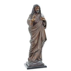 Bronzen beeld van Jezus - Hoogte 83 cm