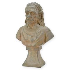 Bronzen borstbeeld van Albert Einstein