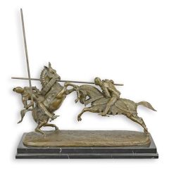 Bronzen groepsbeeld genoemd „Mort de monseigneur Le Duc de Clarence“ - lengte 49 cm