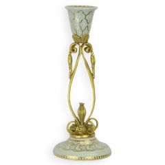 Bronzen Porseleinen Kandelaar - 27 cm hoog