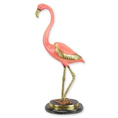 Bronzen Sculptuur van een Flamingo - Hoogte 68,5 cm