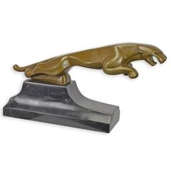 Bronzen beeld van een jaguar 64.5x33 cm 