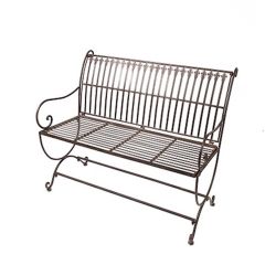 Bruine IJzeren Tuinbank - Breedte 103,5 cm