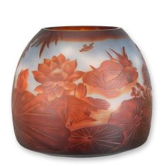 Cameo Glazen Vaas 'Lily Pond'