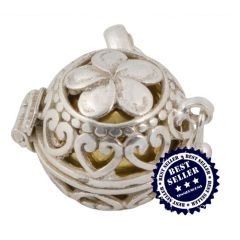 Engelen roepers in 925/000 zilver ook wel Angel bell pendant genoemd (H27x22mm)