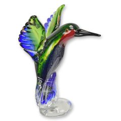Glas Sculptuur van een Kolibri