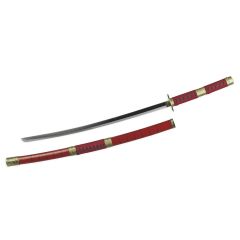 Katana met een rood handvat