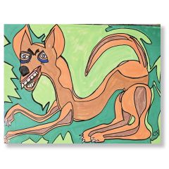 Podenco with Mouth - Christopher Stone