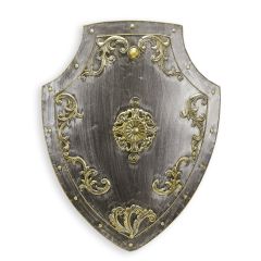 Versierd IJzeren Schild voor aan de muur - Zilver & Goud (rx-373)