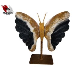 Vlinder van Bumblebee-agaat/Japsis op standaard